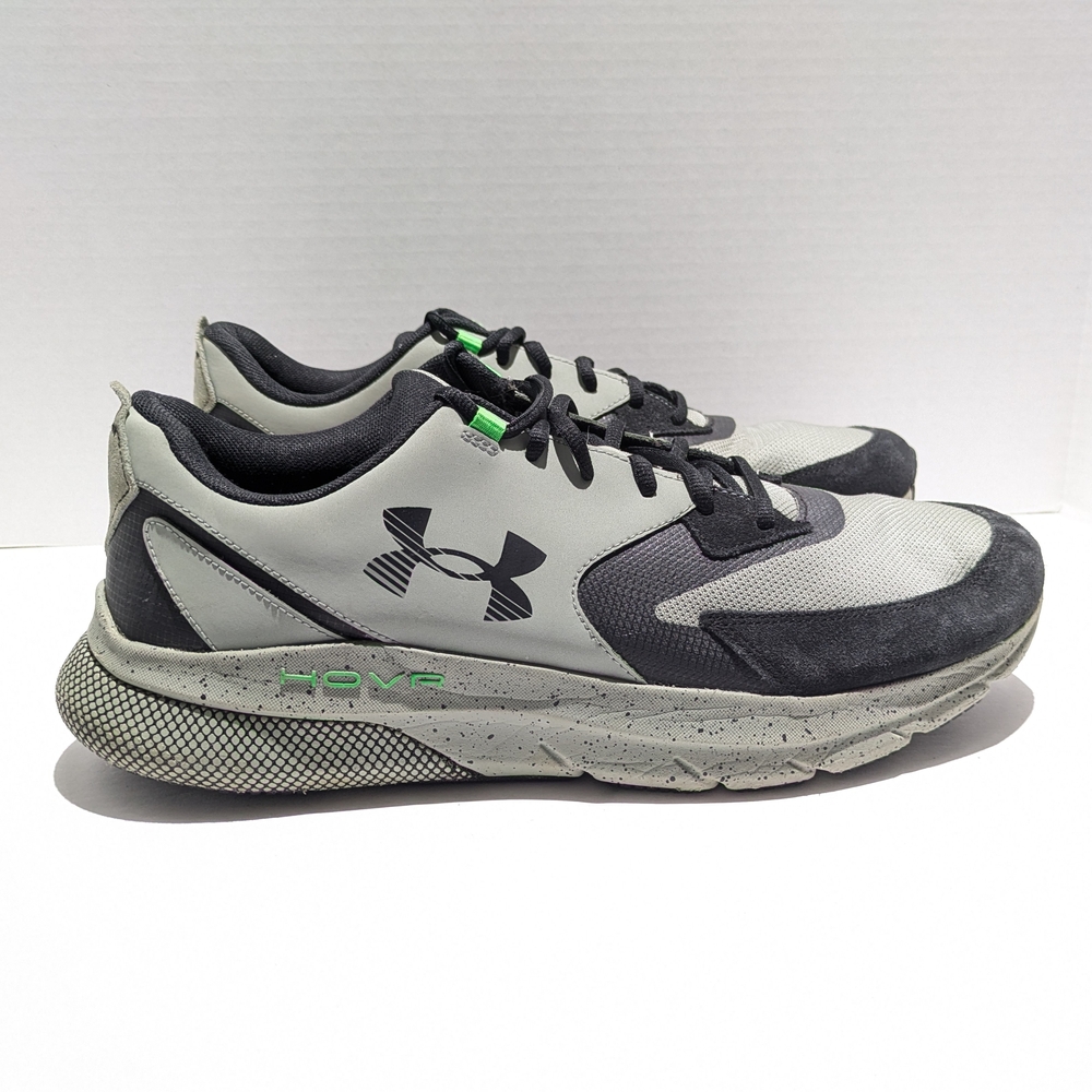 Under Armour Mens SZ 14 HOVR Turbulence 3026137-300 Gray Running Shoes Sneakers